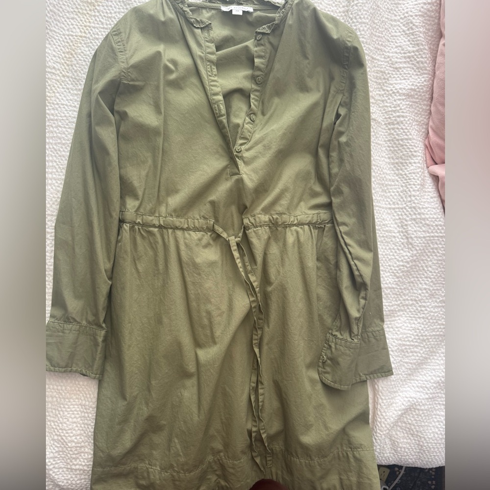 Olive Green Long Sleeve Dress
